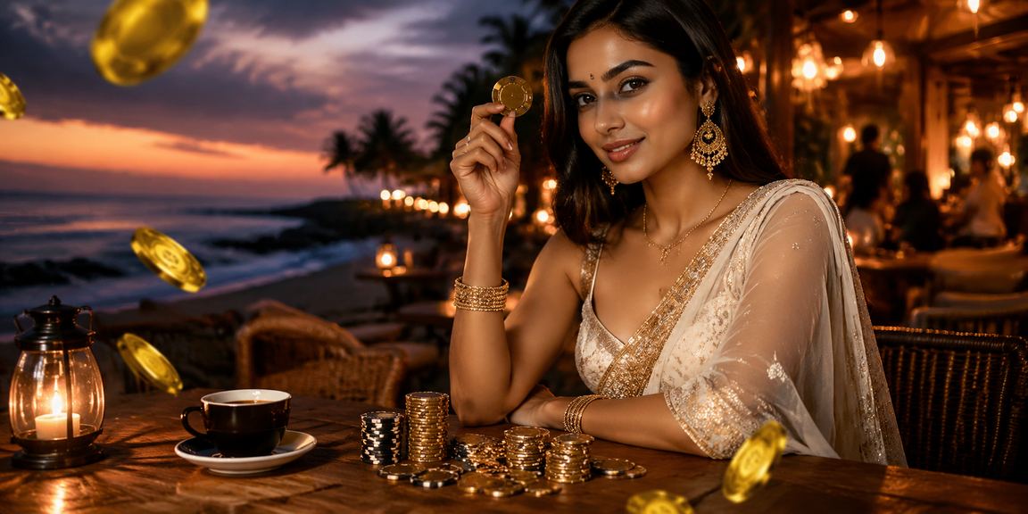 VIP player enjoying casino app at Goa beach